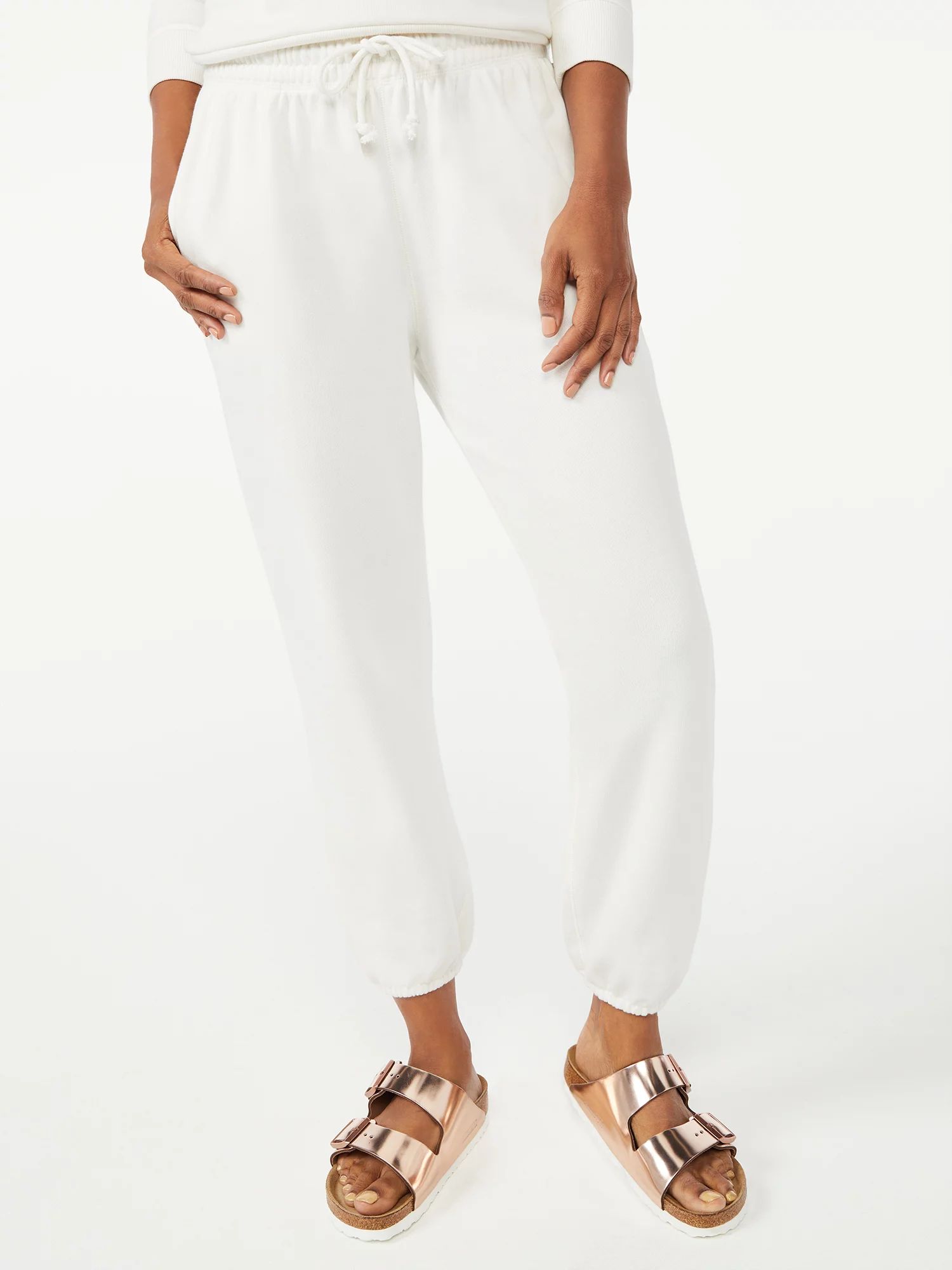 Free Assembly Women's Classic Cotton Blend Sweatpants | Walmart (US)