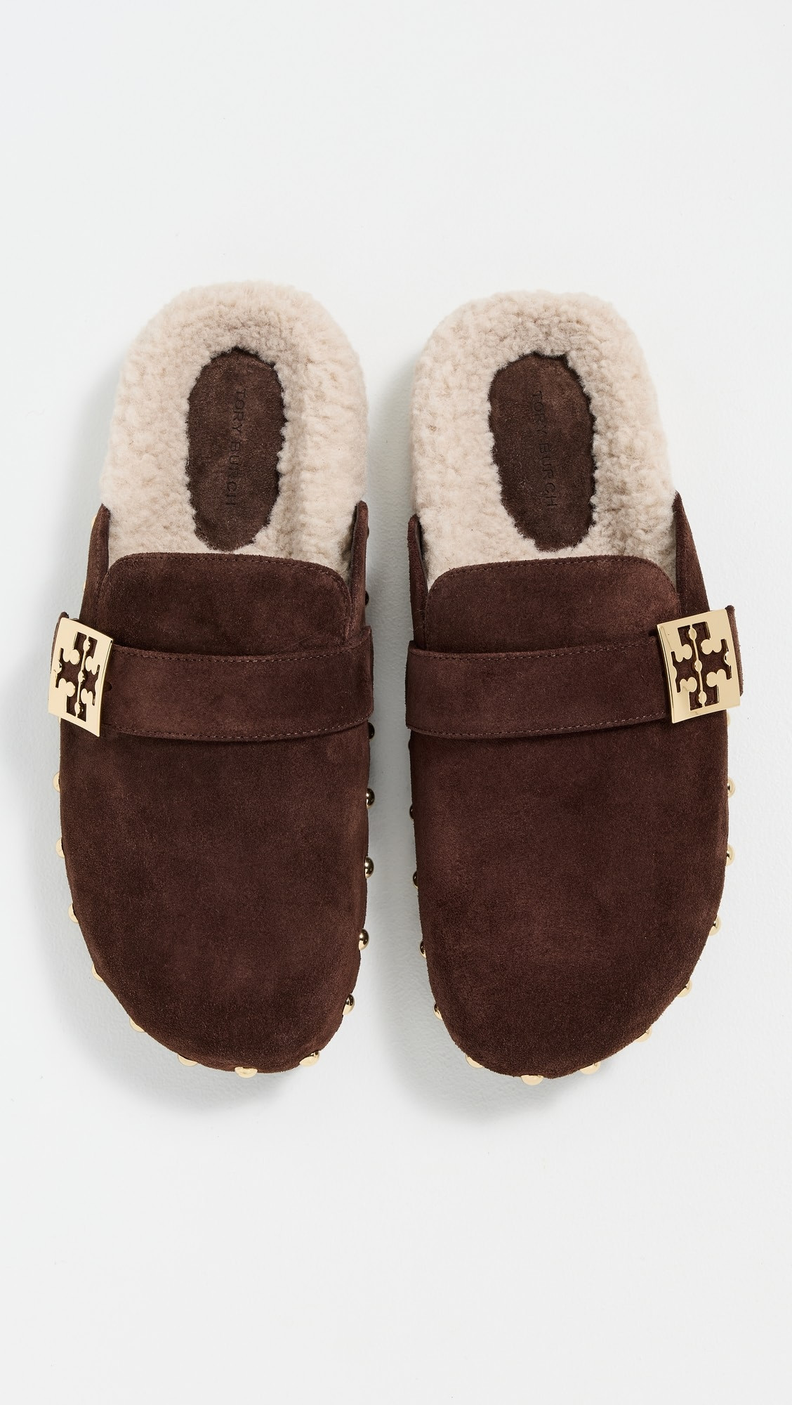 Mellow Stud Shearling Mules | Shopbop