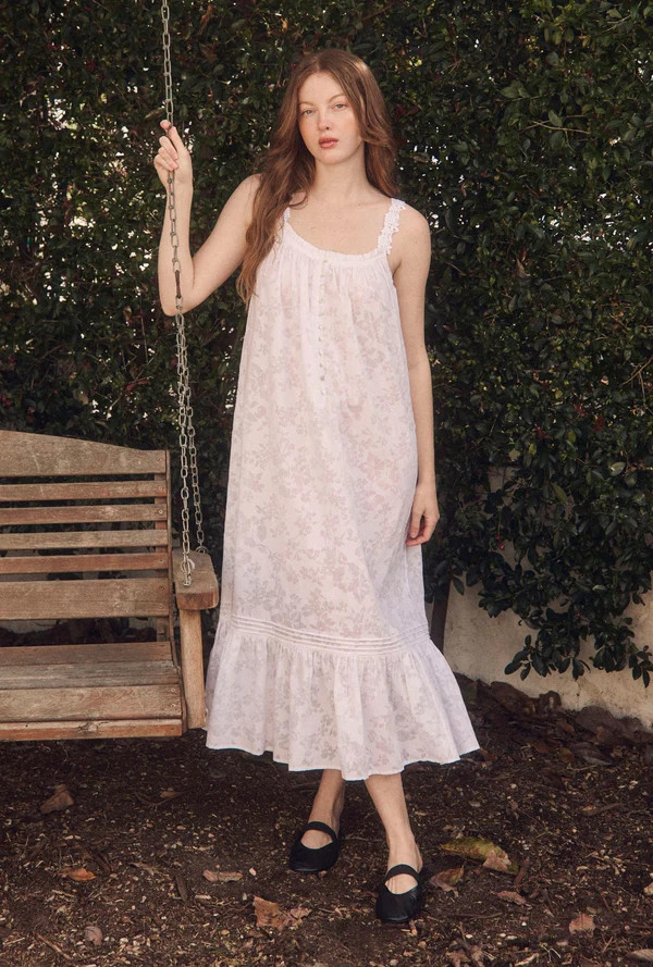 The "Jocelyn" Floral Devoré Ballet Nightgown | Eileen West