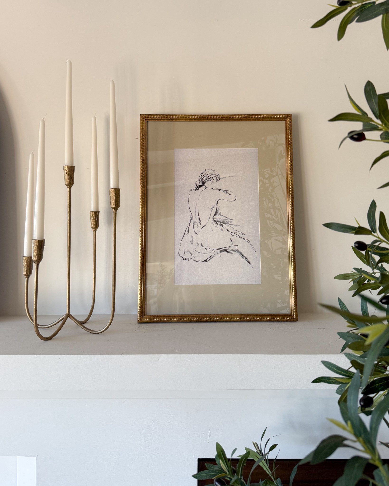 Walmart art and Amazon candelabra! 

#LTKStyleTip #LTKFindsUnder50 #LTKHome