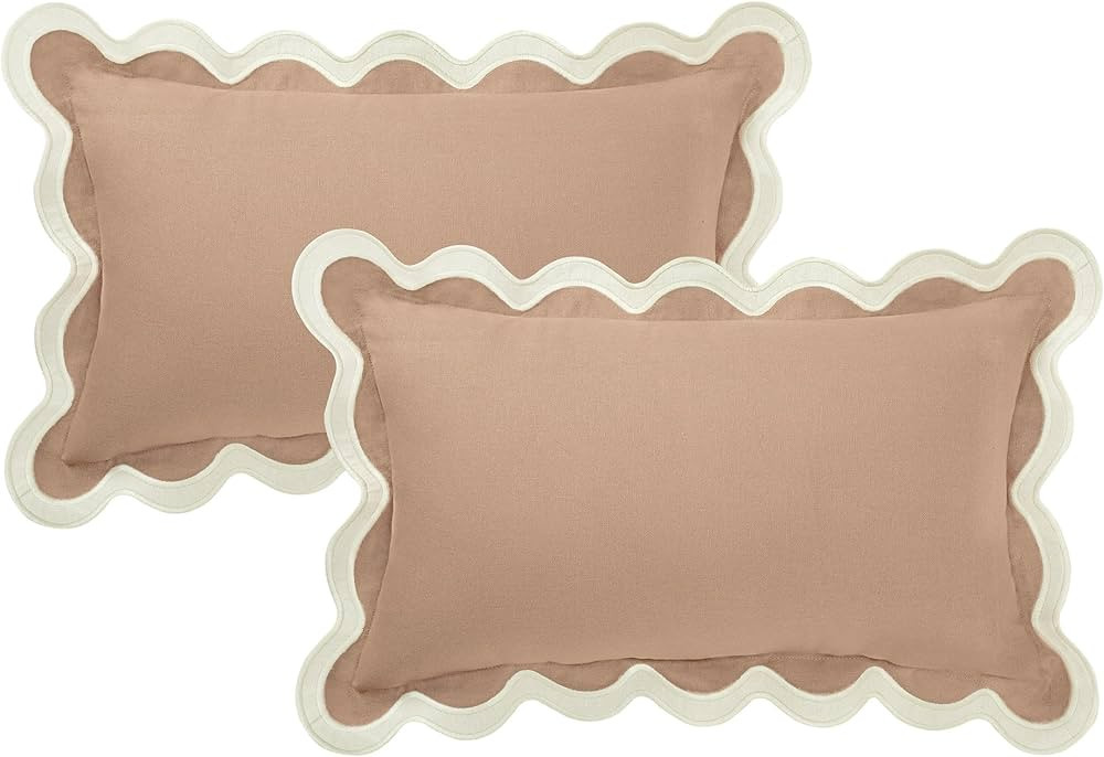 Folkulture Throw Pillow Covers 12x20 Lumbar Pillow Decorative, Set of 2 Couch Pillows for Living ... | Amazon (US)