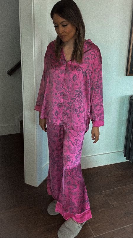 Pjs back in stock
Pj set
Free people pjs 
Matching set
Pink pajamas 

#LTKSeasonal #LTKGiftGuide