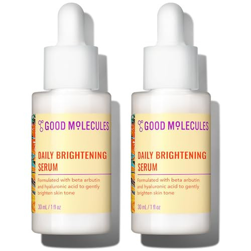 Good Molecules Daily Brightening Serum Pack 2 – 1 fl oz / 30 ml Each | Lightweight Brightening Serum with Beta Arbutin 3% & Hyaluronic Acid for Even-Looking Skin | Amazon (US)