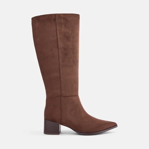 Scenario Women's Tall Block Heel Boots | Walmart (US)