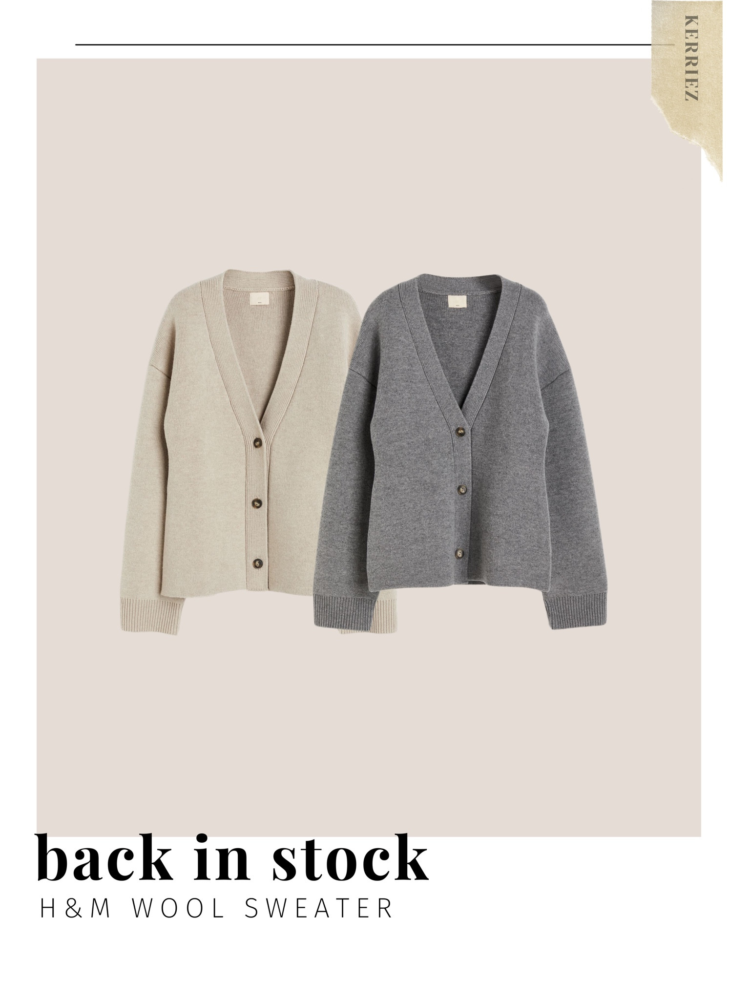 UPDATE: it sold out again, but you can still click through to sign up for notifications!

The viral Khaite cardigan dupe from H&M - sells out so fast!

#LTKSeasonal #LTKworkwear #LTKsalealert