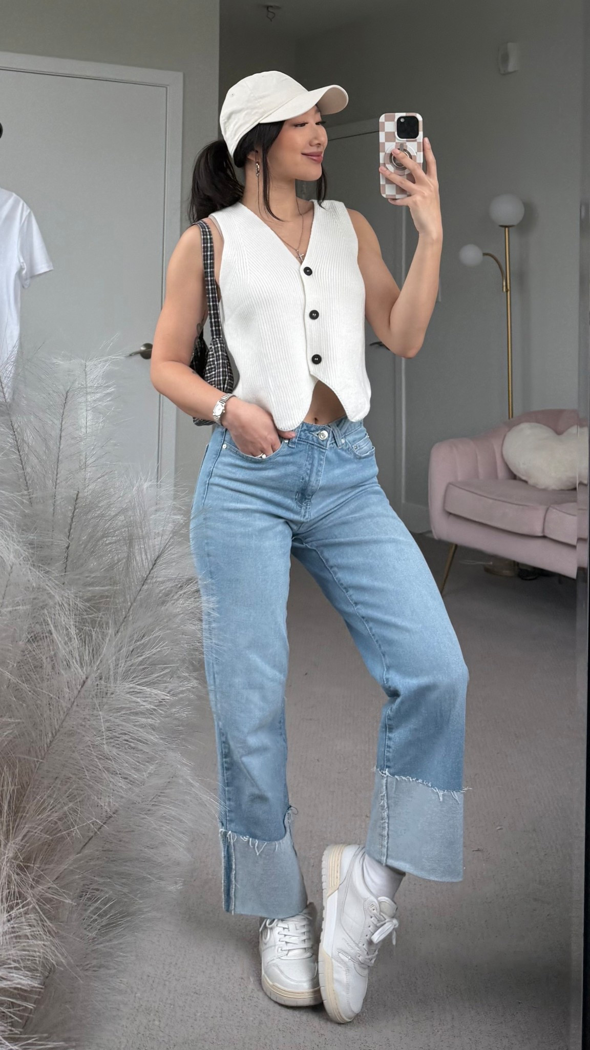 White Knit Sleeveless Vest: size S
Sneakers: true to size
Petite Silver Watch: had to get resized

Outfit idea, casual outfit, how to style, summer outfit, chic aesthetic, clean girl 

#LTKStyleTip #LTKShoeCrush #LTKSeasonal