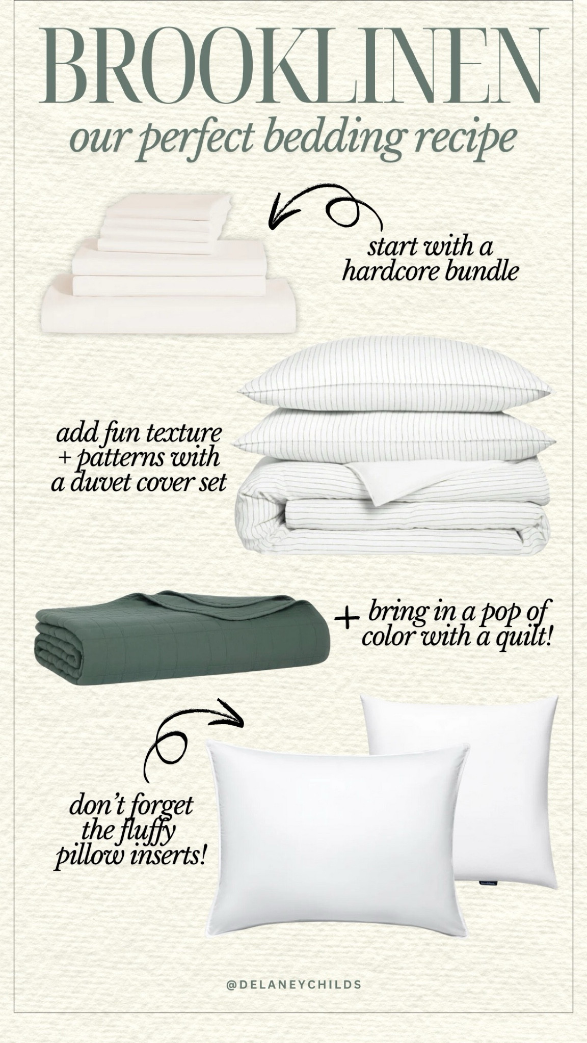 Our bedding recipe from Brooklinen 🛌☁️

#LTKGiftGuide #LTKHome #LTKSeasonal