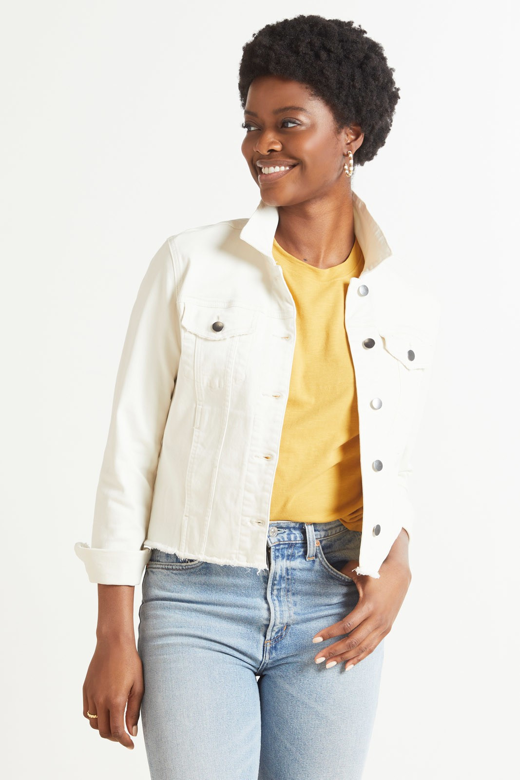 KUT FROM THE KLOTH Julia Denim Jacket | EVEREVE | Evereve