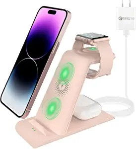 HATALKIN 3 in 1 Wireless Charging Station Compatible for Apple Products Multiple Devices Apple Wa... | Amazon (US)