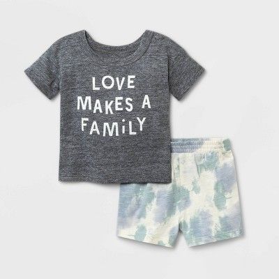 Grayson Mini Baby Boys' 2pc 'Family' Tie-Dye Top & Bottom Set | Target