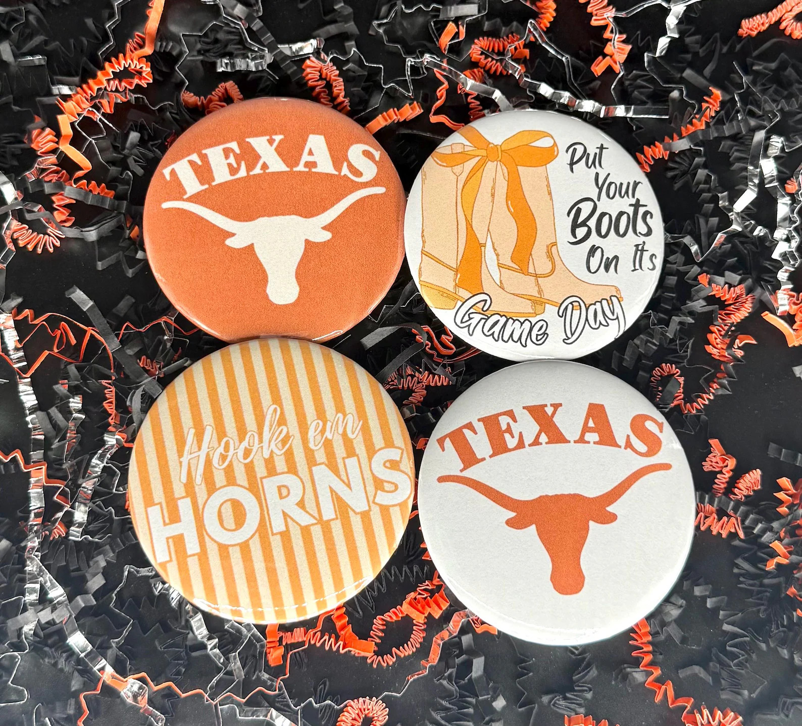 University of Texas Game Day Buttons - Etsy | Etsy (US)