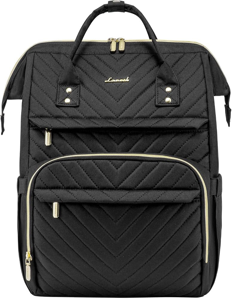 LOVEVOOK Laptop Backpack Women, Stylish Quilted Computer Backpack with USB Port for Work College,... | Amazon (US)