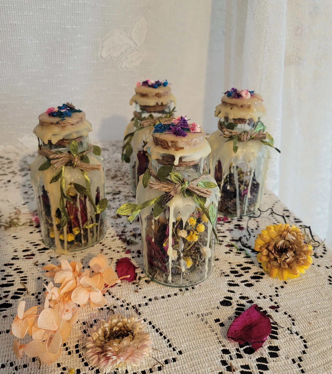 Midsummer Spell Jar Litha spell bottle wiccan pagan gift summer altar decor witchy summer solstic... | Etsy (US)