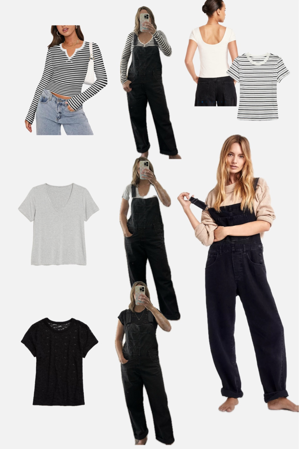 Finally got these free people overalls I’ve been wanting and found some cute tops to style them with! Instant “cool mom” vibes (in my nerd 🤓 mom opinion) 

#LTKFindsUnder100 #LTKOver40 #LTKFindsUnder50