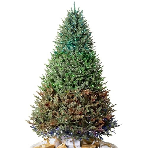 Balsam Hill BH Balsam Fir Full Tree - Realistic Artificial Christmas Tree, Premium Stand, Storage Bag & Easy Assembly for Indoor Holiday Decorating, Twinkly, 7.5ft | Amazon (US)