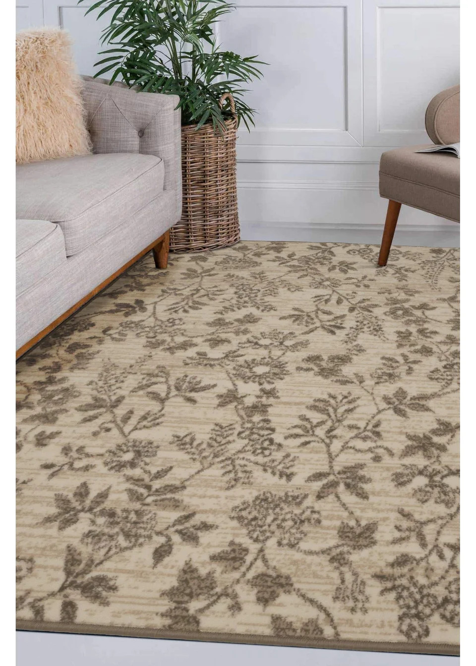 Homemaker Dainty Floral Cream Rug | Matalan (UK)