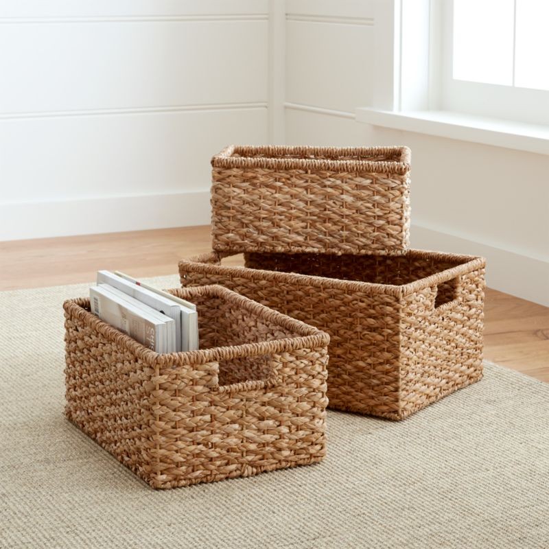 trofast wicker baskets