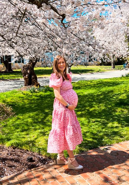 The perfect baby shower dress for spring with a baby in bloom! Love this smocked puff sleeve midi sundress! Such a good price point too. 

(I took a medium when pregnant)

Easter. Midi dresses.  Baby shower dresses. Bump friendly. Maternity dress. Baby girl. Pregnancy style. 

#LTKSpringSale 

#LTKfindsunder100 #LTKbump