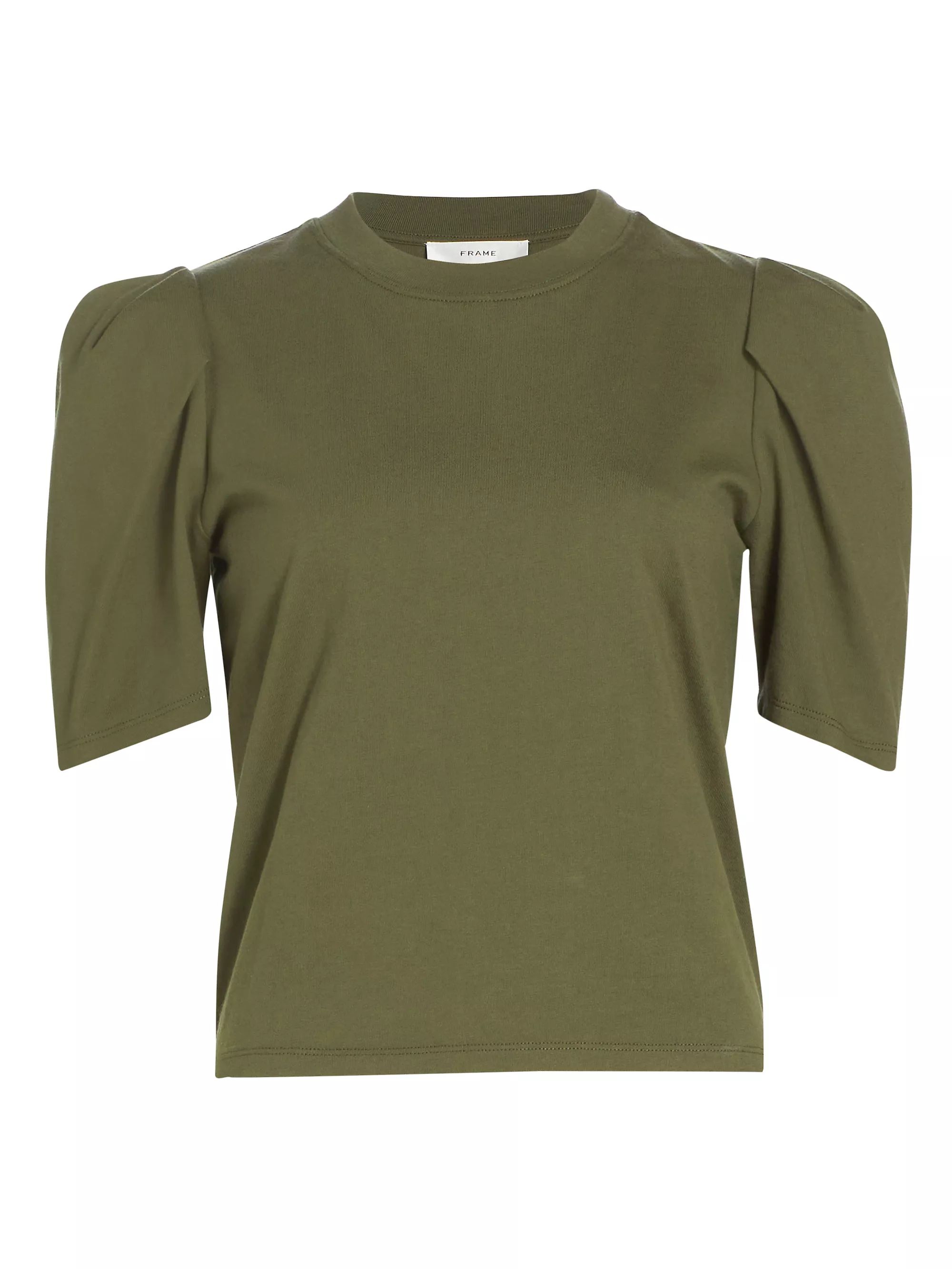 Draped Femme Puff-Sleeve T-Shirt | Saks Fifth Avenue