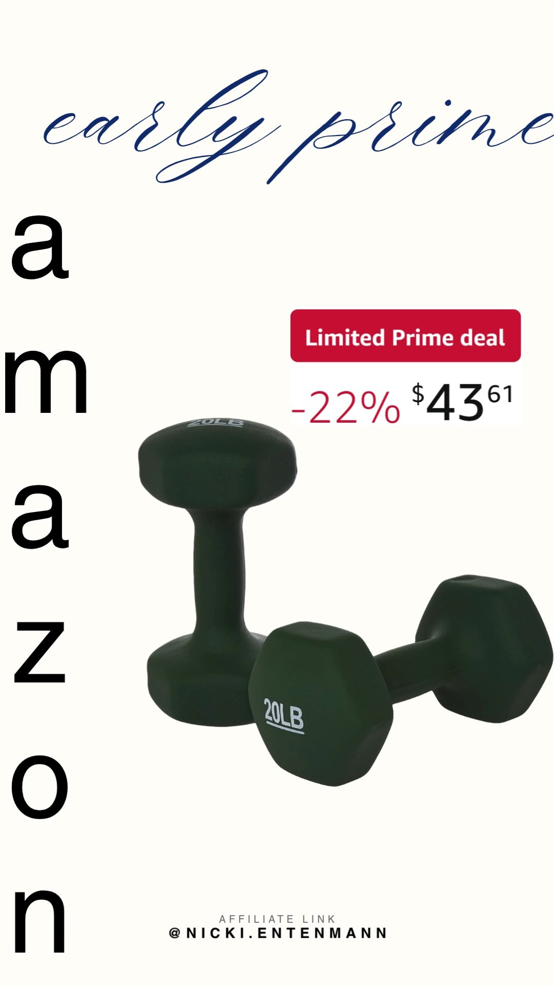 Amazon Basics neoprene dumbbell hand weights make every workout more fun. Compact, colorful, and easy to grip, they help tone muscles while keeping fitness routines simple and cheerful. 💪🎨🔥  

#AmazonBasics #dumbbells #handweights #exercise #fitness #workout #strengthtraining #muscletoning #homegym #healthyliving 

 #LTKfitnessgoals #LTKActive #LTKSaleAlert