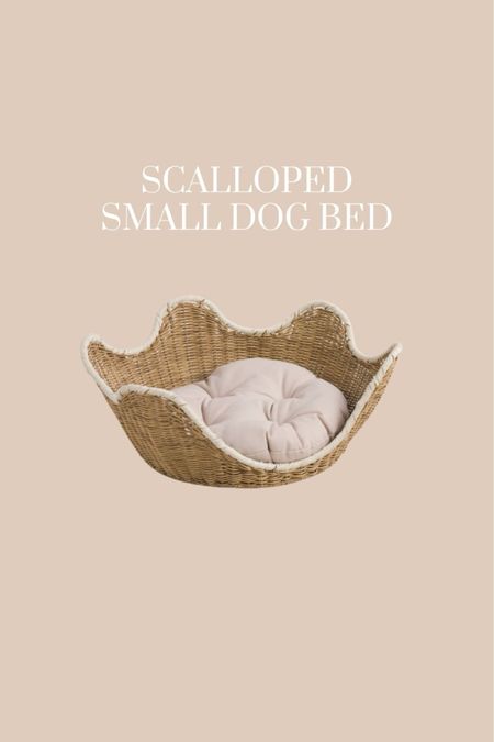 This little scalloped dog bed is so cute! Tjmaxx only $39.99! #aestheticdog

#LTKhome