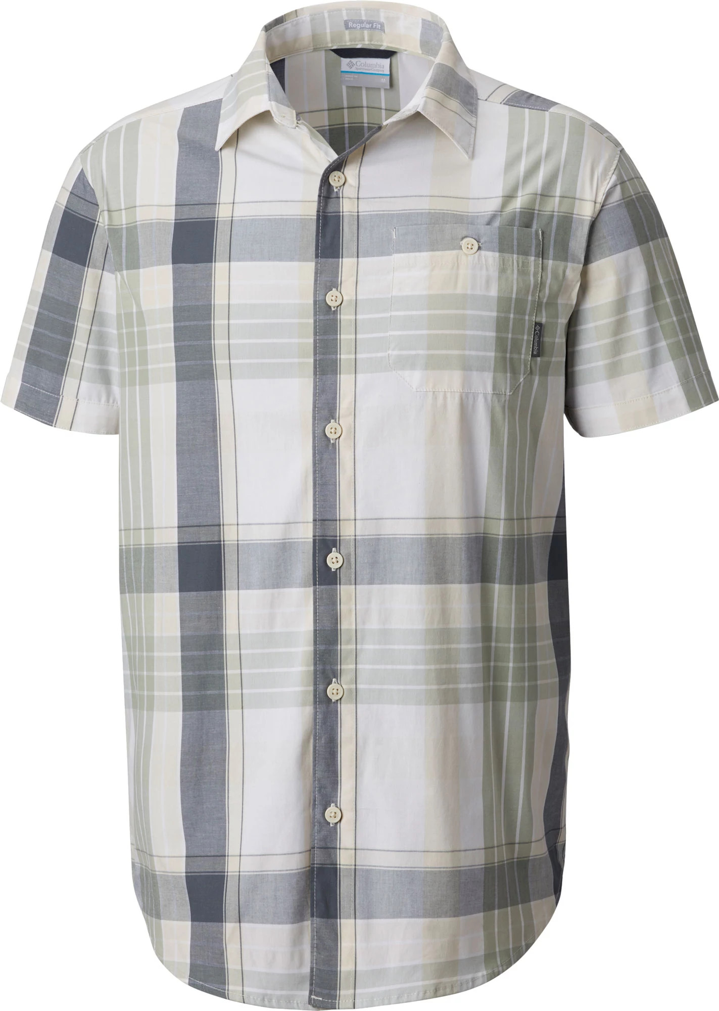 Columbia Men's Boulder Ridge Short Sleeve Shirt, Size: Small, Stone Plaid | Dick's Sporting Goods