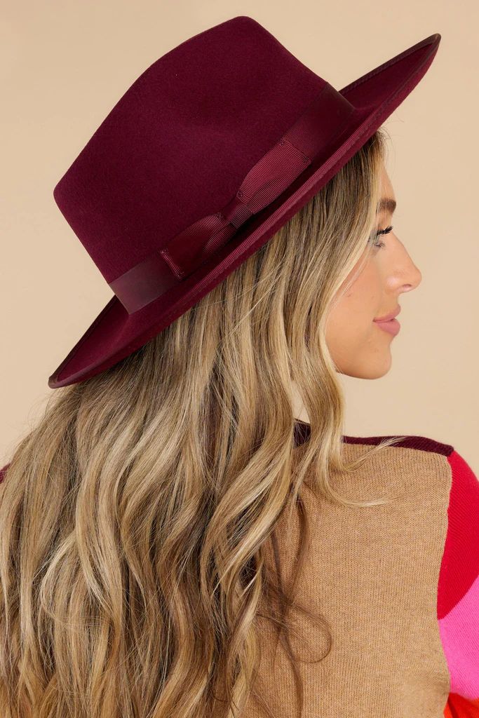 Monroe Wine Rancher Hat | Red Dress 