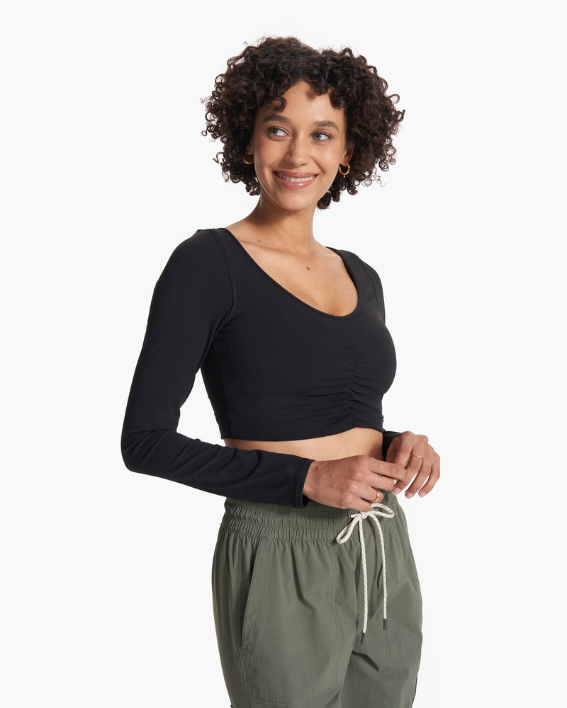 Long Sleeve Ruched Bra | Vuori Clothing (US & Canada)