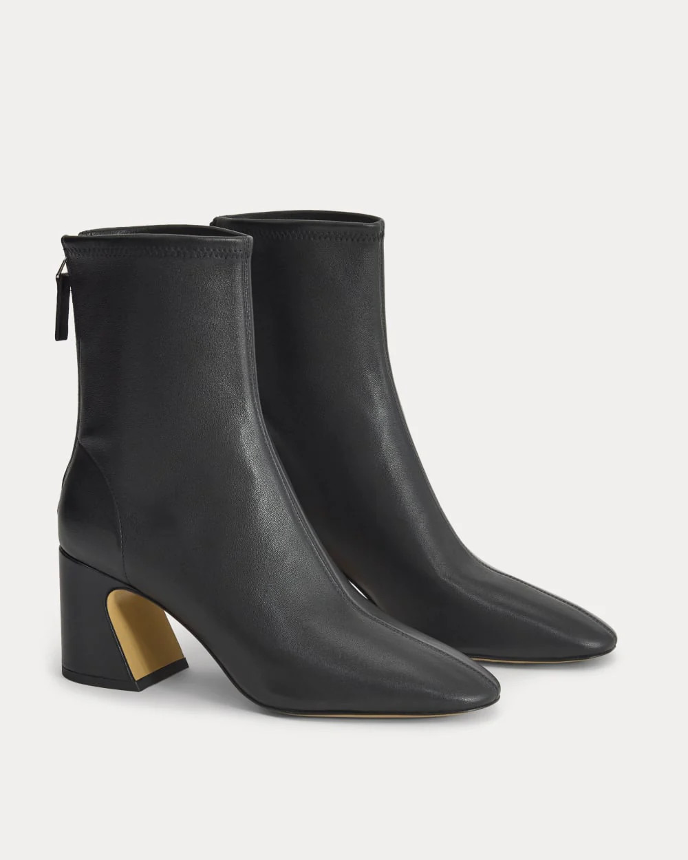 Leather Curved-Heel Boot | Black | Everlane