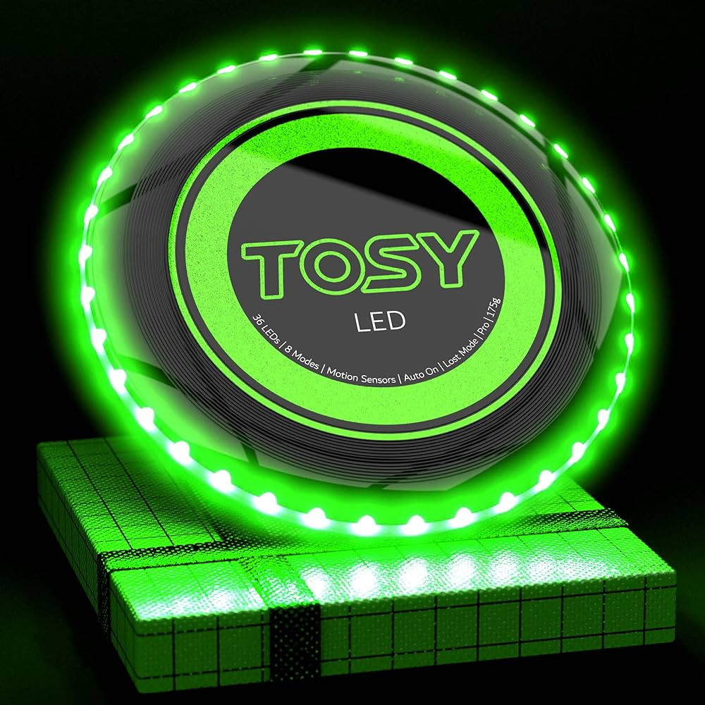 TOSY Flying Disc - 16 Million Color RGB or 36 or 360 LEDs, Extremely Bright, Smart Modes, Auto Li... | Amazon (US)