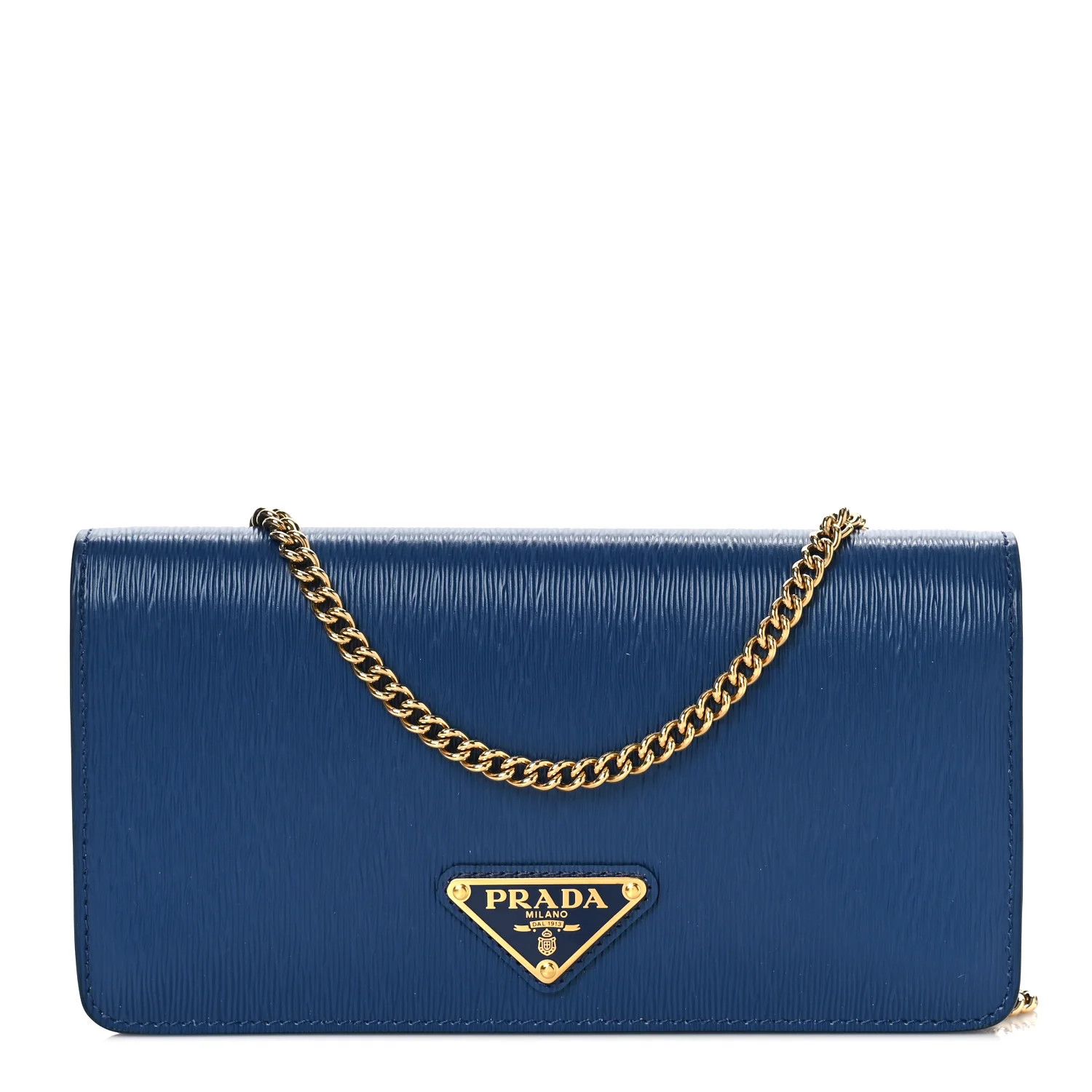 Vitello Move Chain Wallet Cobalto | FASHIONPHILE (US)