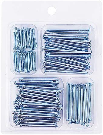 LOCONHA Hardware Nail Assortment Kit(200pcs), 4 Size Assortment, Galvanized Nails | Amazon (US)