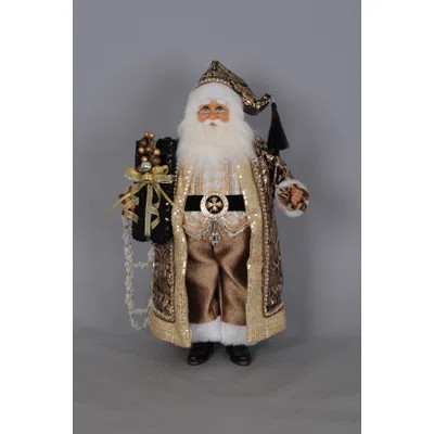 Christmas Mixed Metal Santa Figurine | Wayfair North America