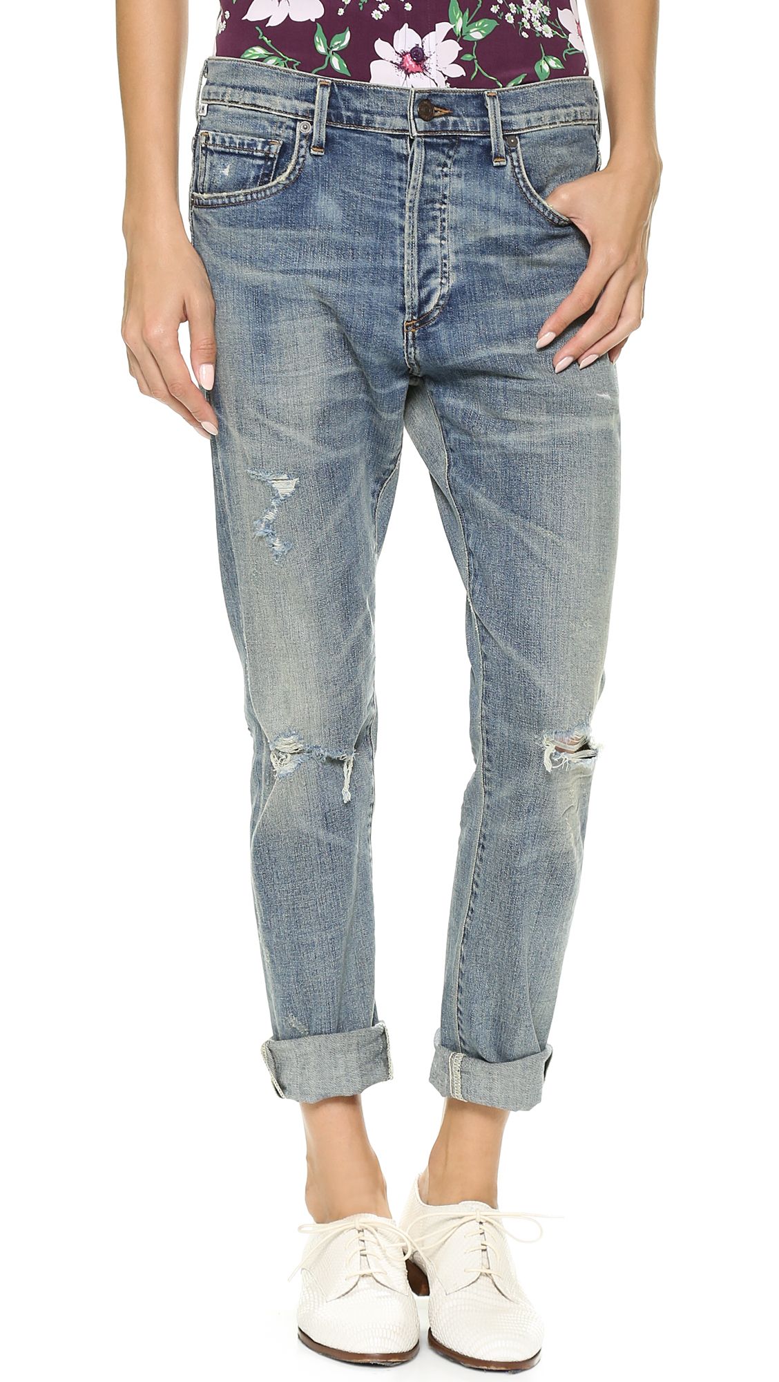 Citizens Of Humanity Corey Straight Leg Ripped Jeans - Outpost | Shopbop