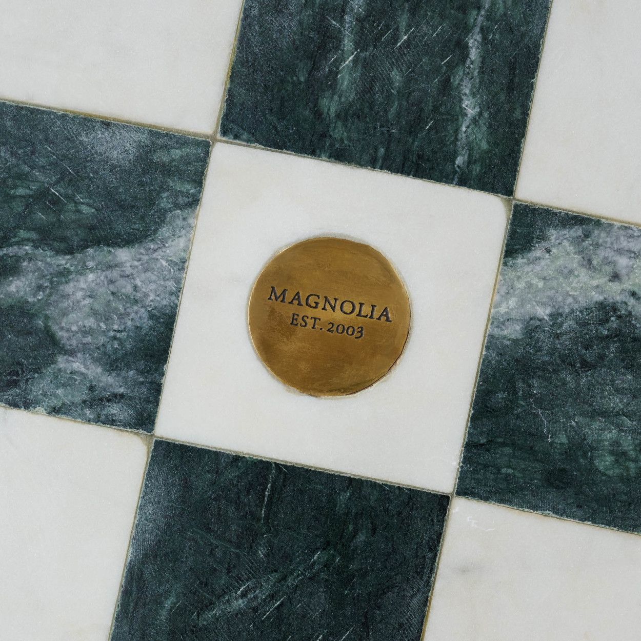 Green and White Marble Tic Tac Toe | Magnolia