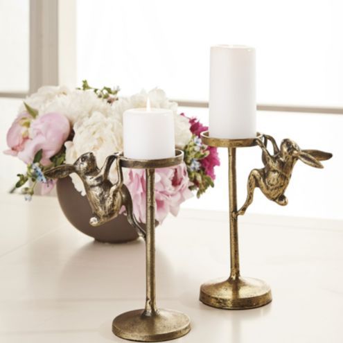 Rabbit Brass Easter Candle Holder | Ballard Designs, Inc.