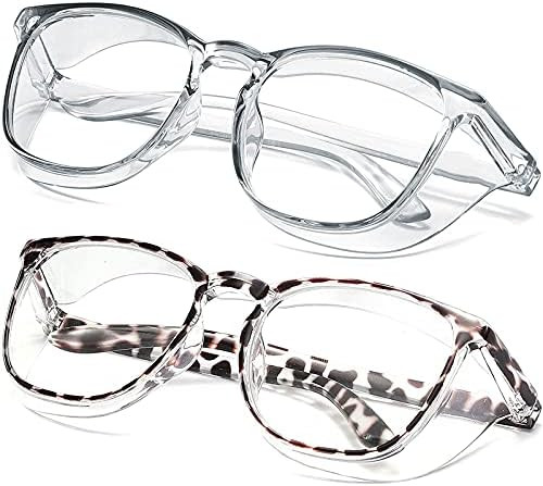 SeeBand Anti Fog Safety Glasses Nurse Goggles Oversize Square Frame Clear Anti Blue Light Glasses... | Amazon (US)