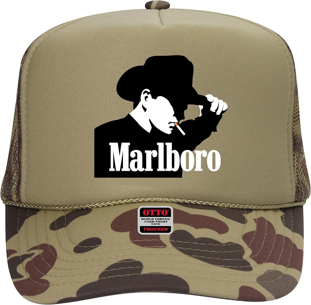 The Western Marl Boro Cowboy V2 Trucker Hat - Premium Snapback for Men and Women - Howdy Vintage ... | Amazon (US)
