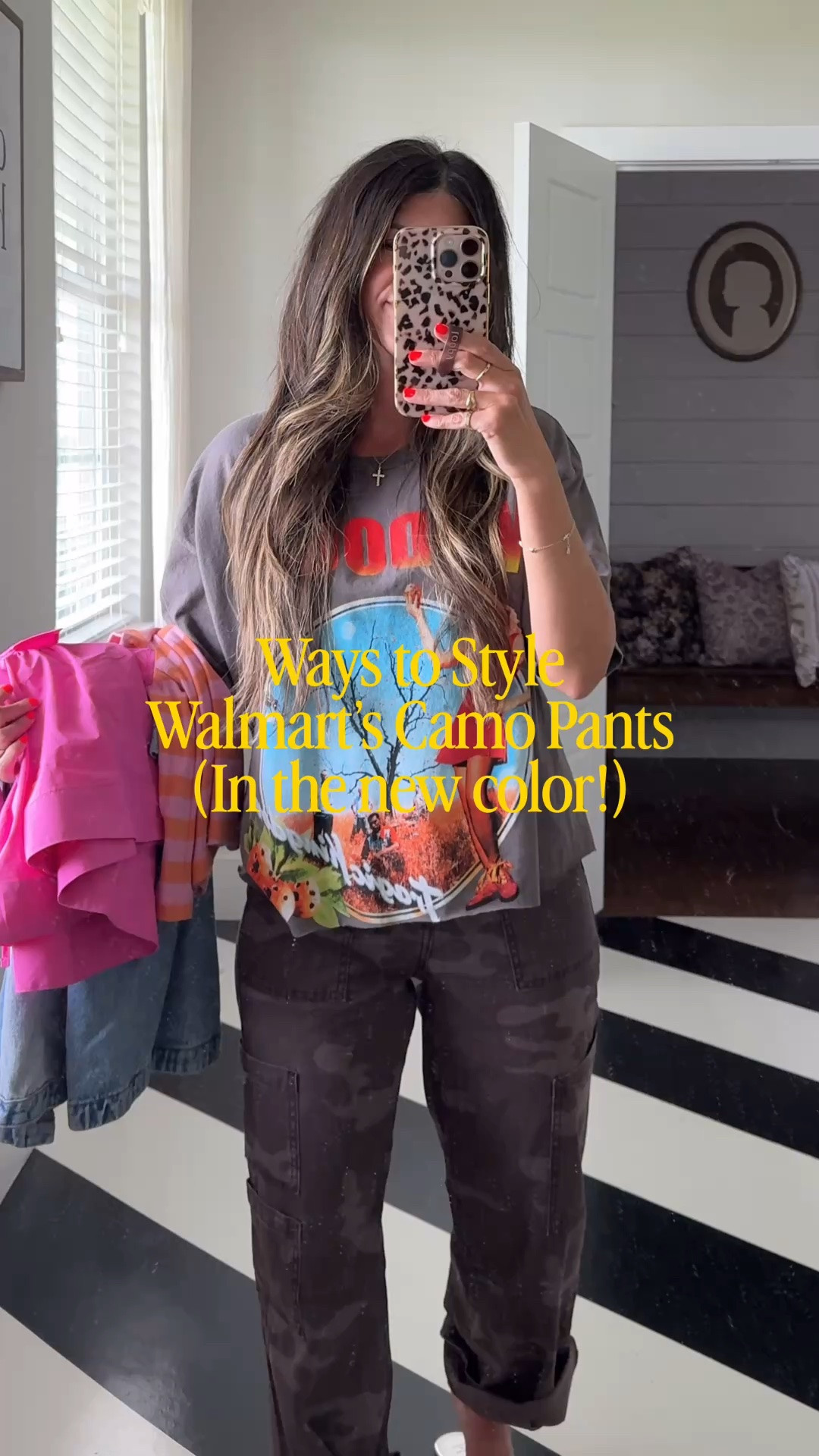 Ways to style walmart camo cargo pants! Wearing xs! 


Teacher outfit, casual outfit, comfy, cute, errands, mom, weekend, graphic tee

#LTKootd #LTKmomlife #LTKgrwm
