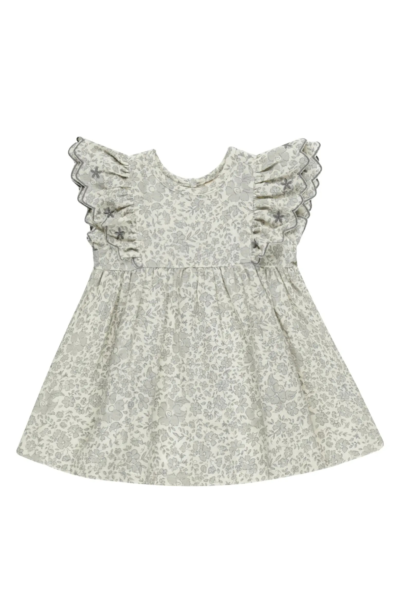 QUINCY MAE Alina Floral Organic Cotton Ruffle Dress | Nordstrom | Nordstrom