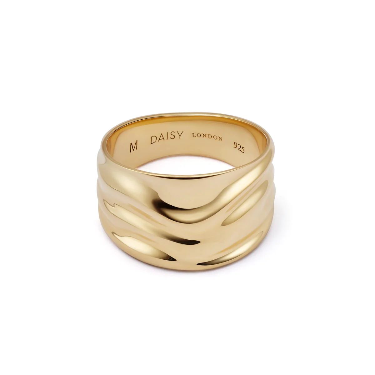 Polly Sayer Chunky Tidal Ring 18ct Gold Plate | Daisy London Jewellery