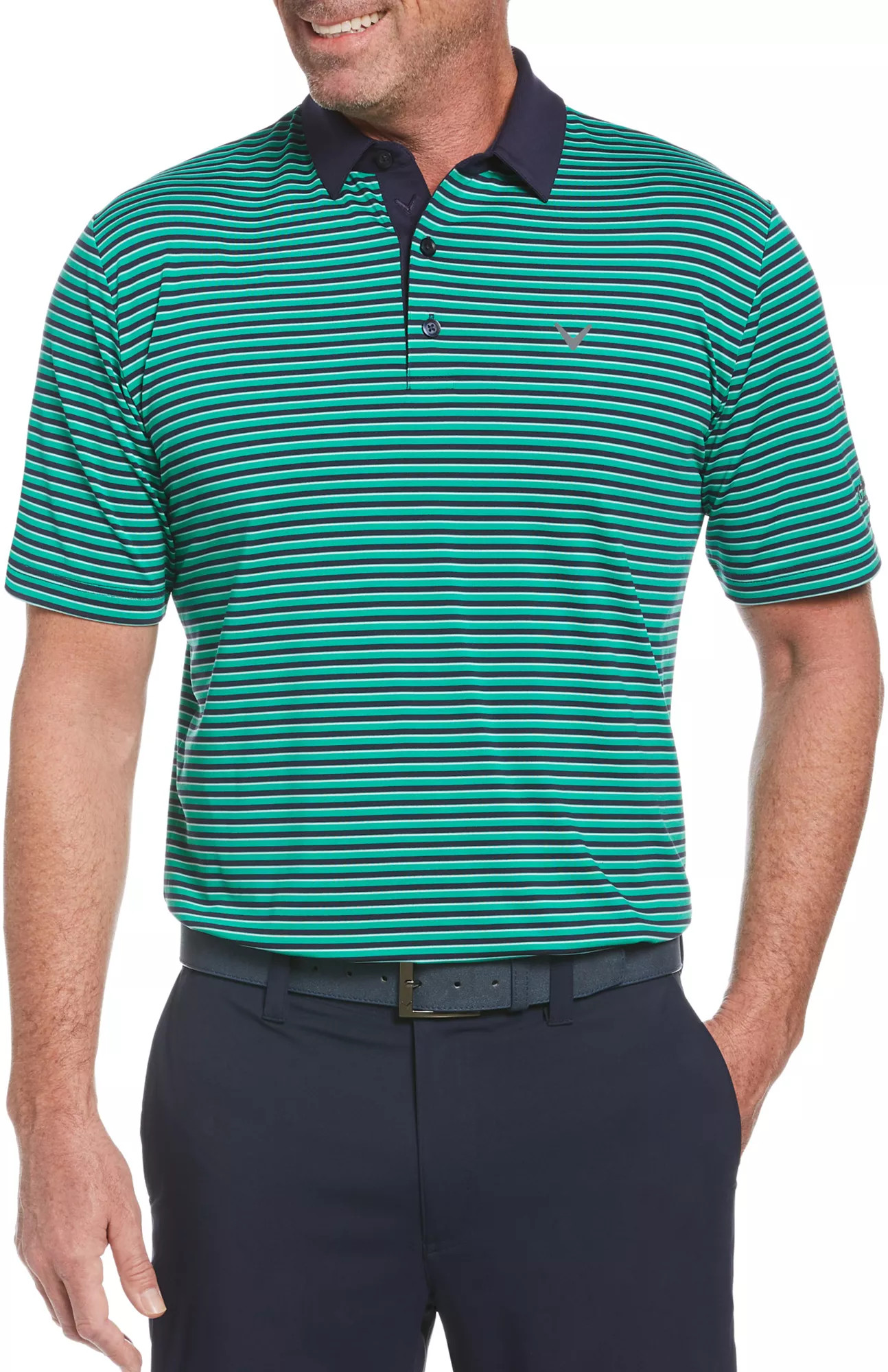 Callaway Men's Refined 3 Color Stripe Golf Polo | Dick's Sporting Goods