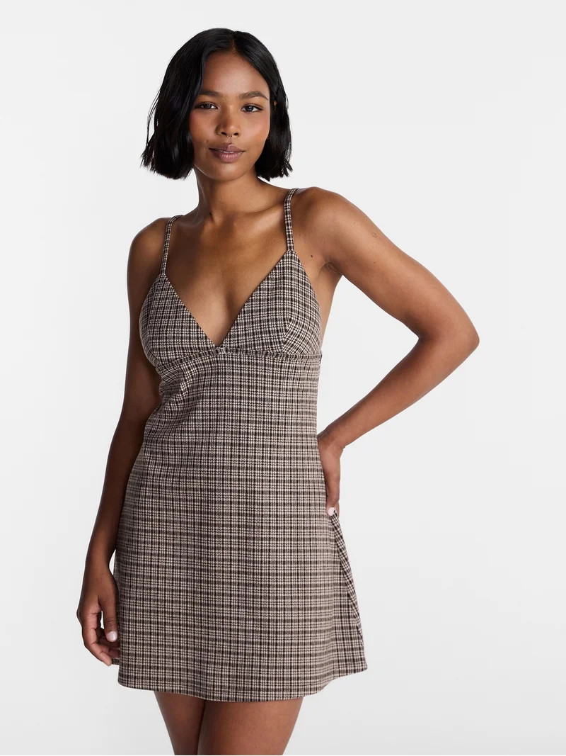 No Boundaries Knit Bodycon Mini Dress, Women\u2019s XXS-XXL | Walmart (US)