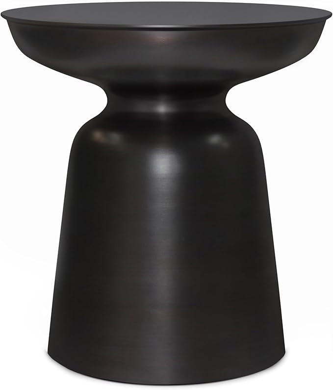 SIMPLIHOME Toby Modern Industrial 17 inch Wide Metal Accent Side Table in Antique Copper, Fully A... | Amazon (US)