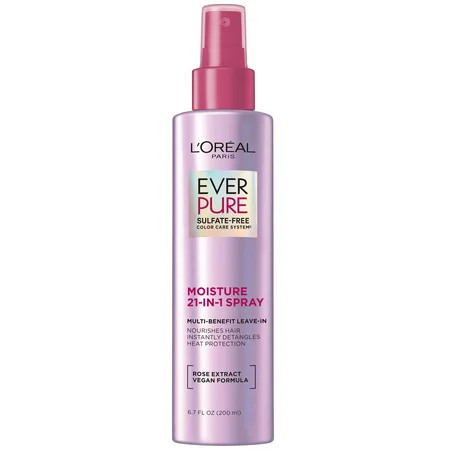 L Oreal Paris EverPure 21 in 1 Perfecting Leave In Color Caring Spray 6.8 fl oz | Walmart (US)