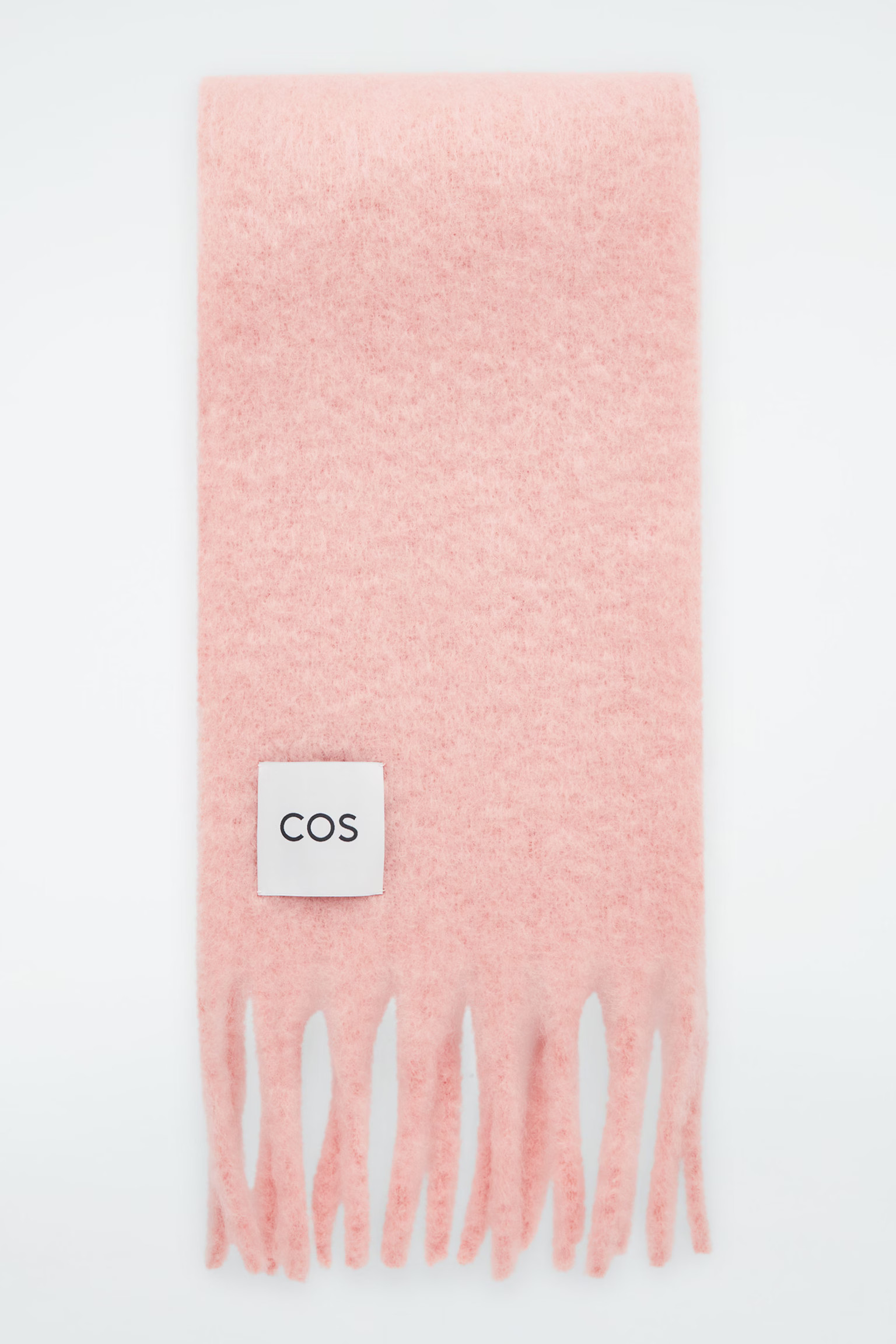 FRINGED BRUSHED-MOHAIR SCARF - APRICOT | COS (EU)