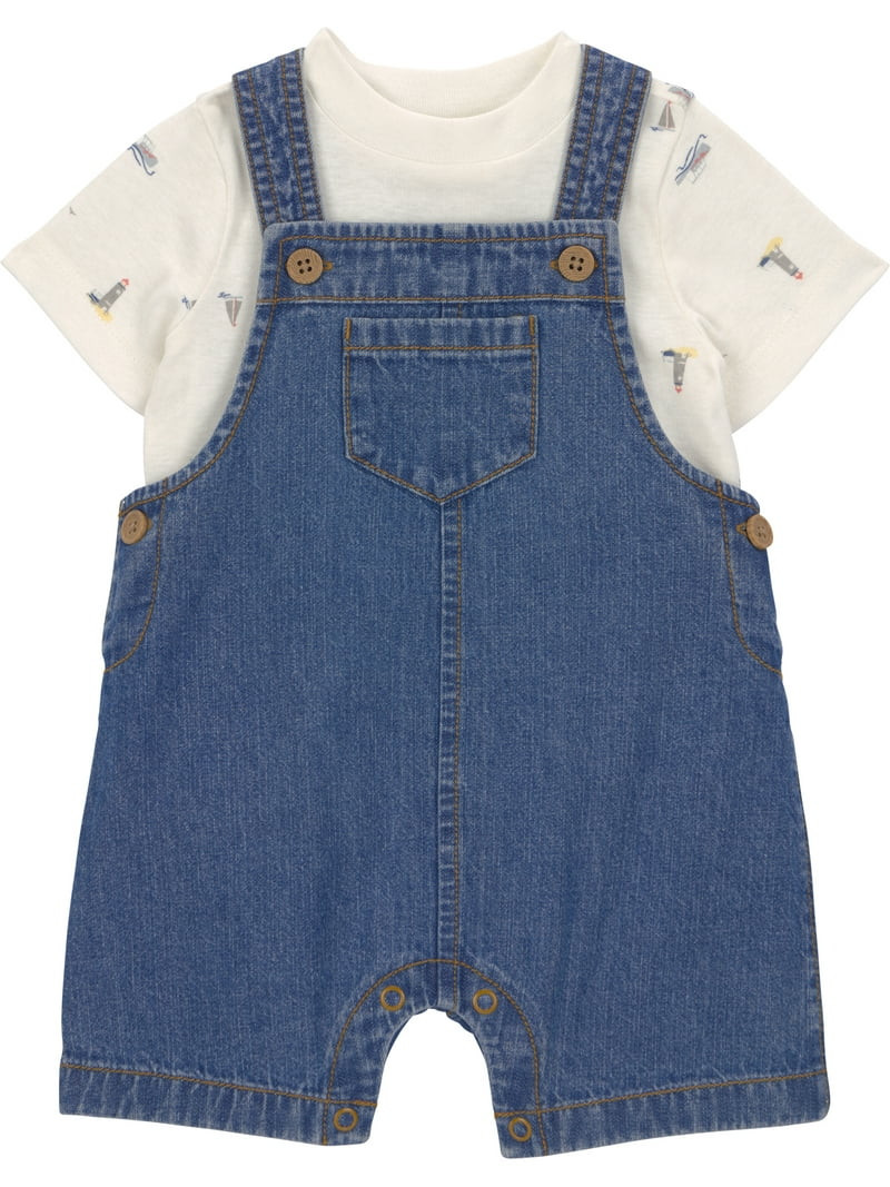 Carter's Child of Mine Baby Boy Overalls Set, 2-Piece, Sizes 0/3-24 Months | Walmart (US)