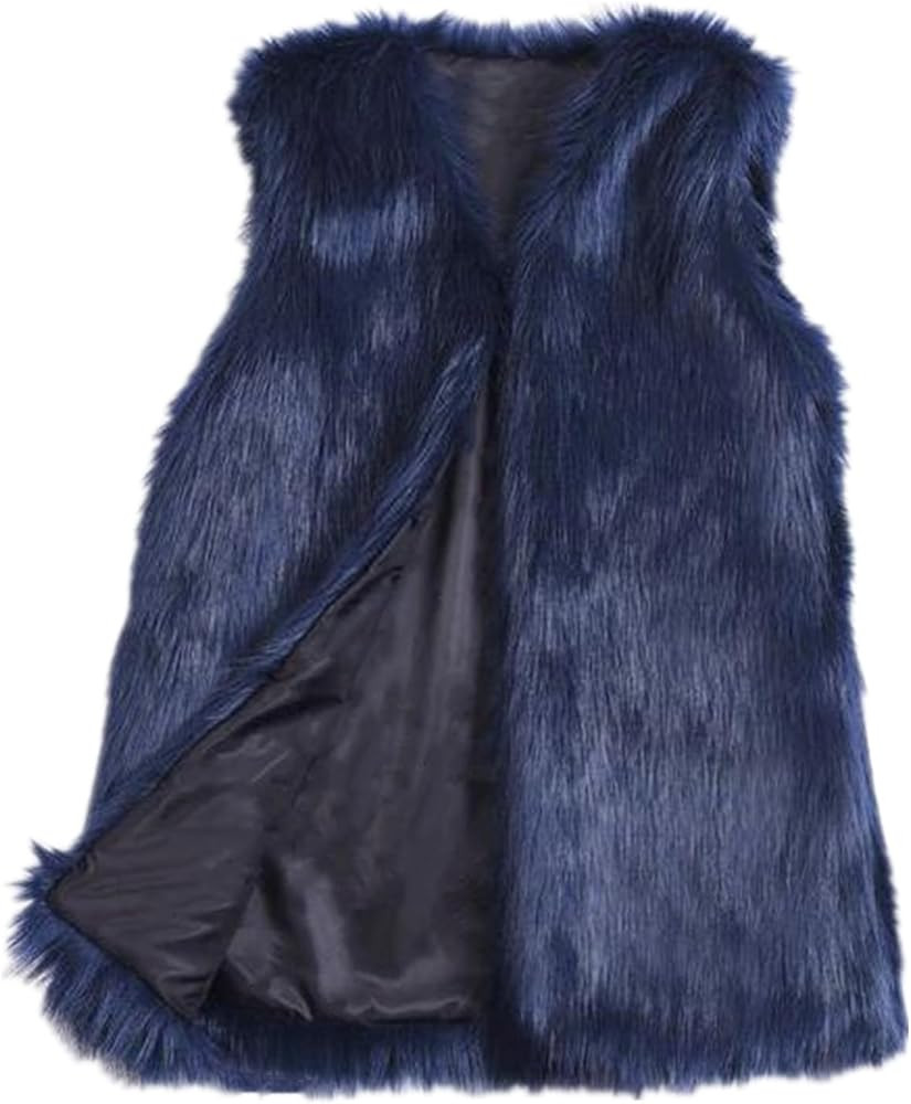 Lisa Colly Women's Autumn Winter Sleeveless Faux Fur Vest Coat Soft Waistcoat Jacket Outwear | Amazon (US)