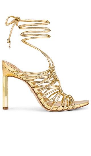 Lylah Heel in Amber Gold | Revolve Clothing (Global)