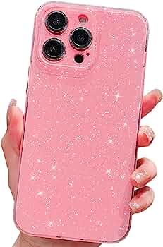 MINSCOSE Compatible with iPhone 12 Pro Max Case 6.7 inch, Cute Neon Bright Color,Glitter Bling Th... | Amazon (US)